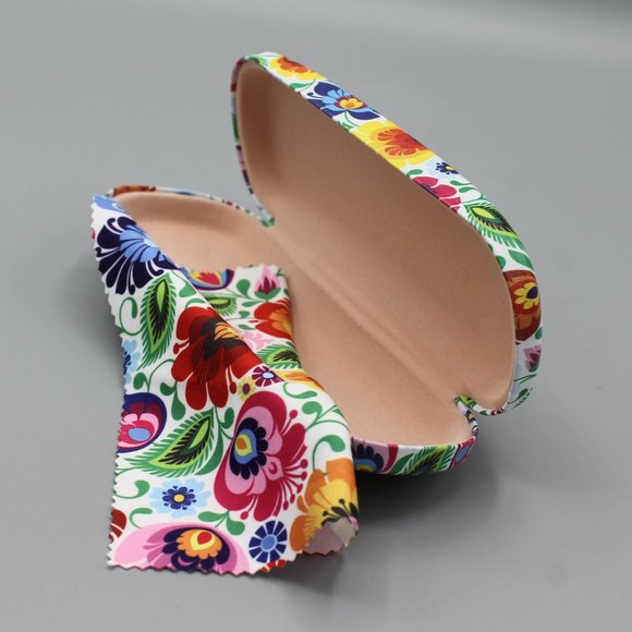 Eyeglasses case cover hard folklore design new - Picture 4 of 8